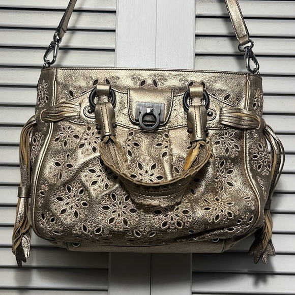 Salvatore Ferragamo EUC Limited Gold 2 Way Bag - Picture 4 of 11